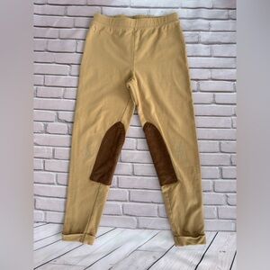 Polo by Ralph Lauren Kids Tan Leggings with Brown Patches